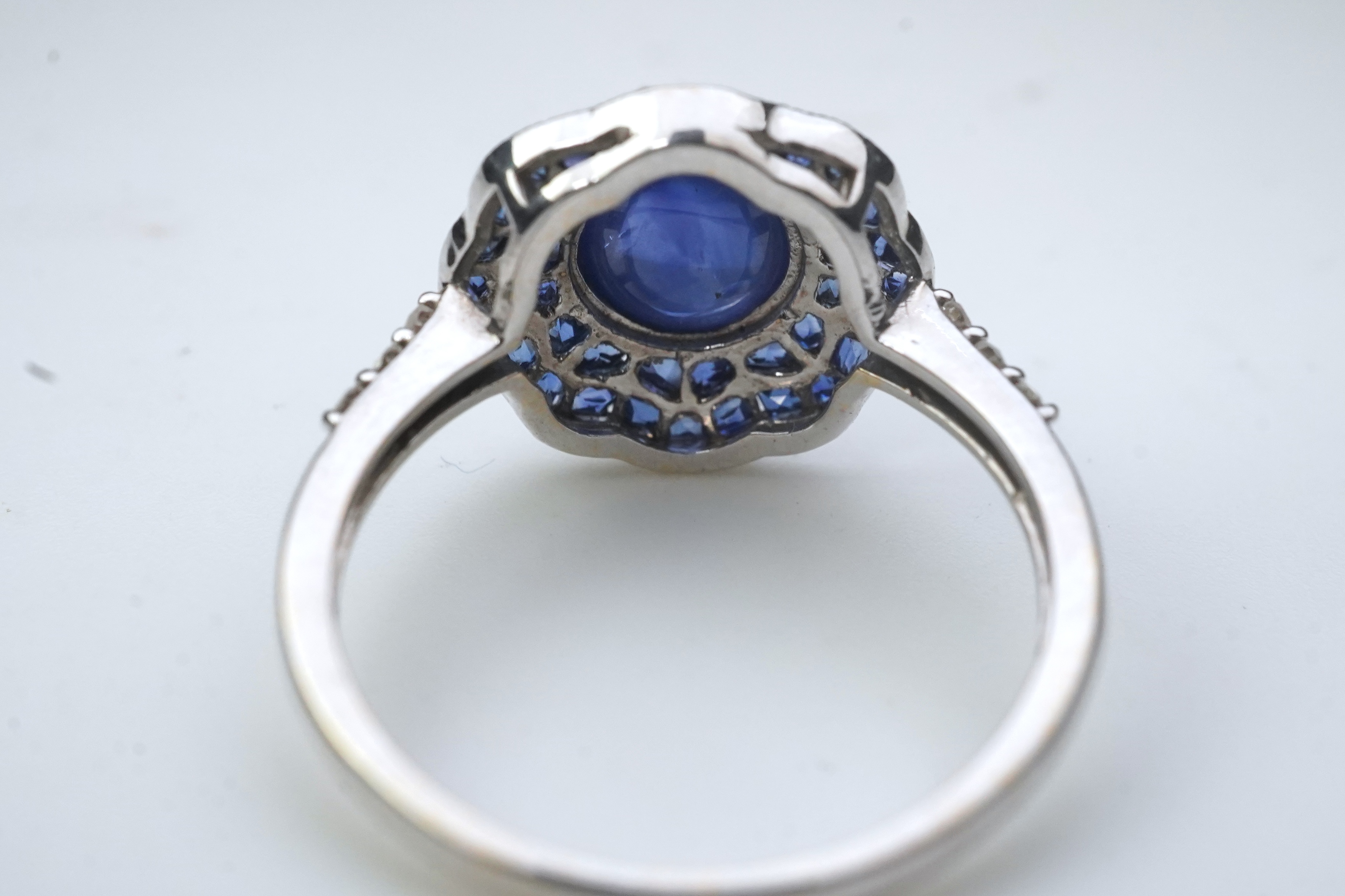 A sapphire ring